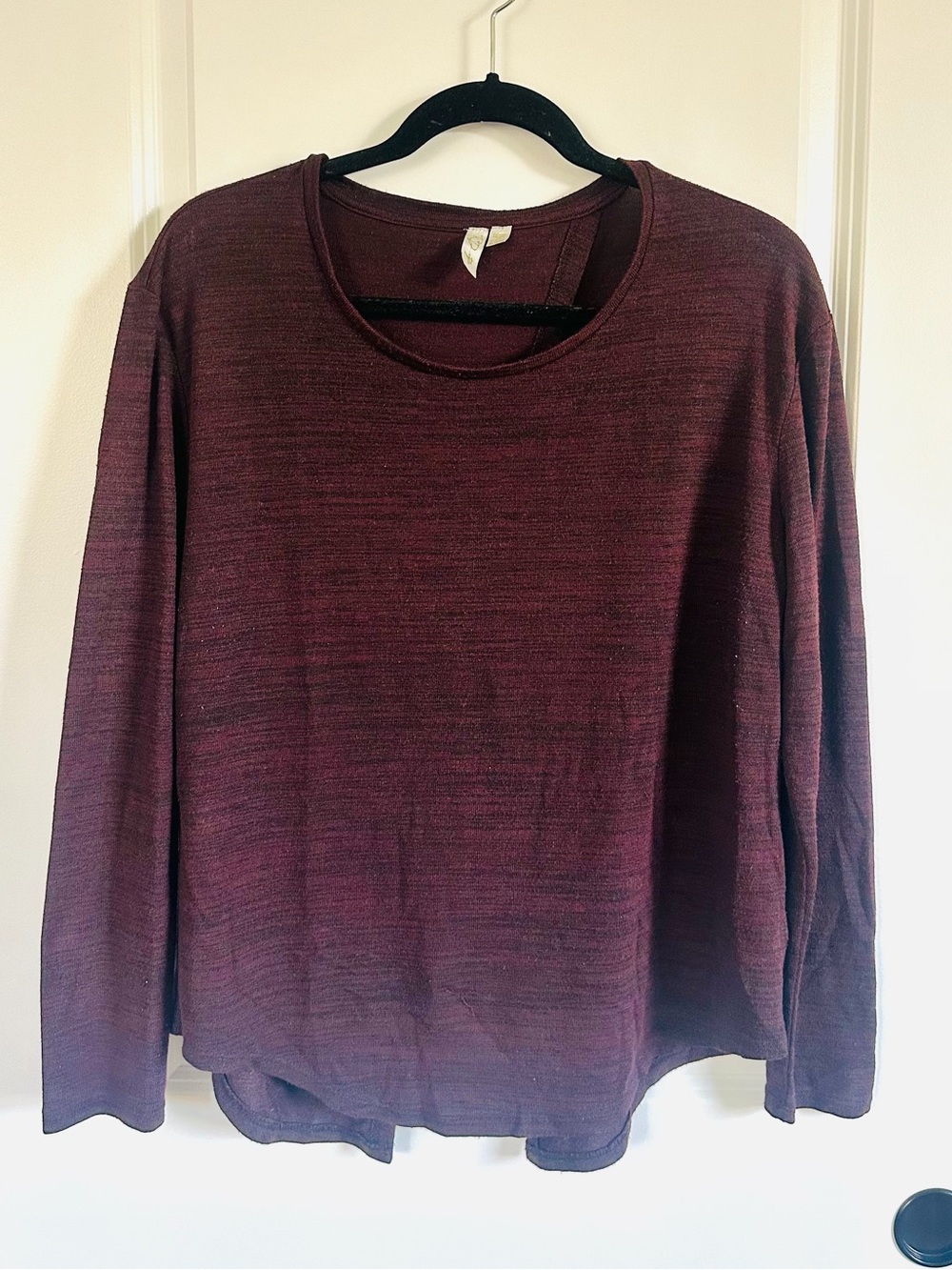 Purple Long Sleeve Top/Open Back